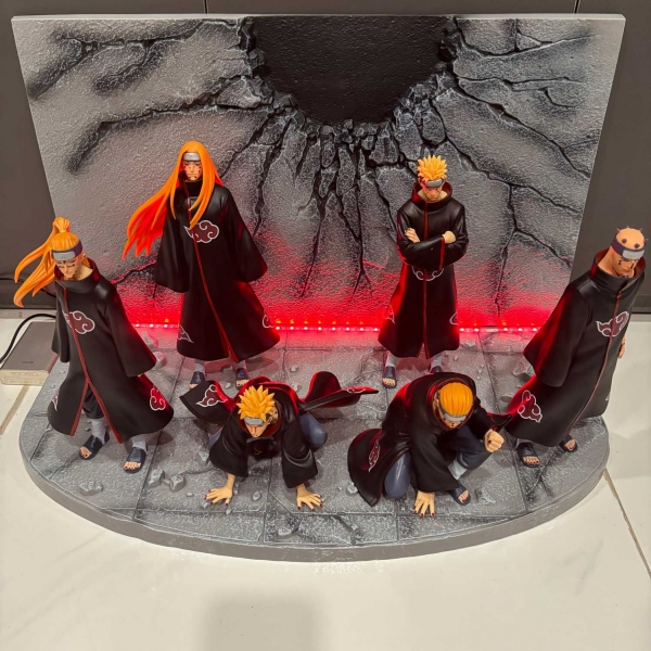 Mô hình team Akatsuki 35 cm có LED - Naruto