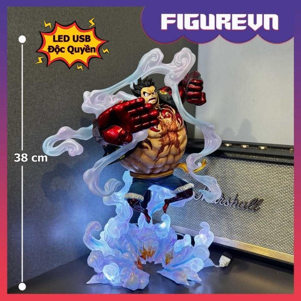 Mô hình Luffy Gear 4 siêu nét 38 cm có LED  - One Piece