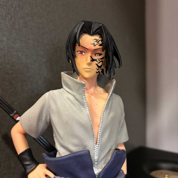 Mô hình Sasuke 38 cm 2 đầu có LED usb - Naruto