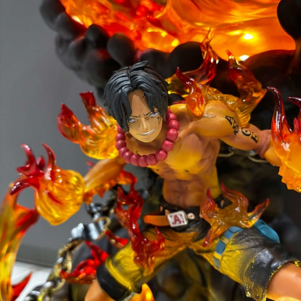 [Siêu Phẩm] Mô hình Ace Hỏa Quyền 56 cm có LED (USB) - One Piece