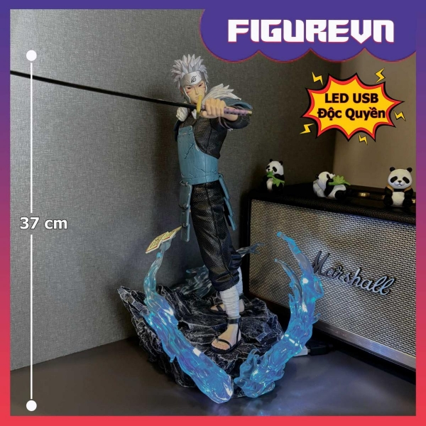 Mô hình Đệ Nhị Tobirama Senju cầm kiếm 37 cm có LED usb - Naruto