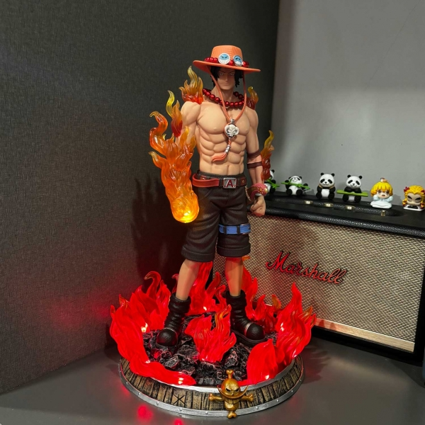 Mô hình Ace 41 cm siêu ngầu có LED - One Piece