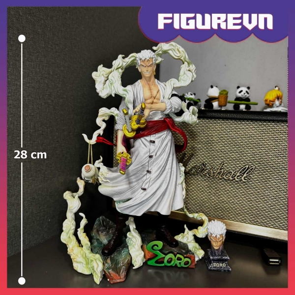 Mô hình Zoro Wano 2 đầu 28 cm  - One Piece