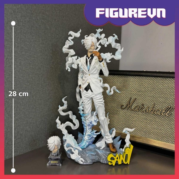 Mô hình Sanji vest trắng 2 đầu 28 cm - One Piece