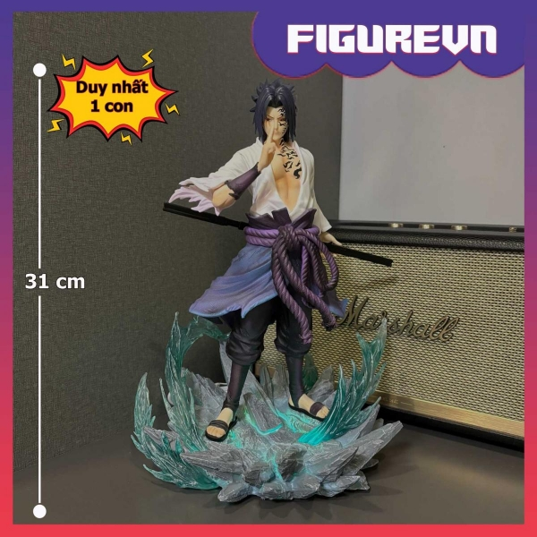 Mô hình Sasuke 31 cm có đế mới có LED - Naruto
