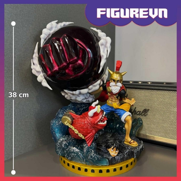 Mô hình Luffy G4 vs Chiến Ngư Vương 38 cm - One Piece