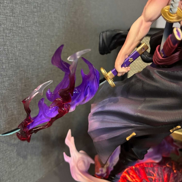 Mô hình Zoro Siêu Nét 2 đầu 28 cm có LED - One Piece