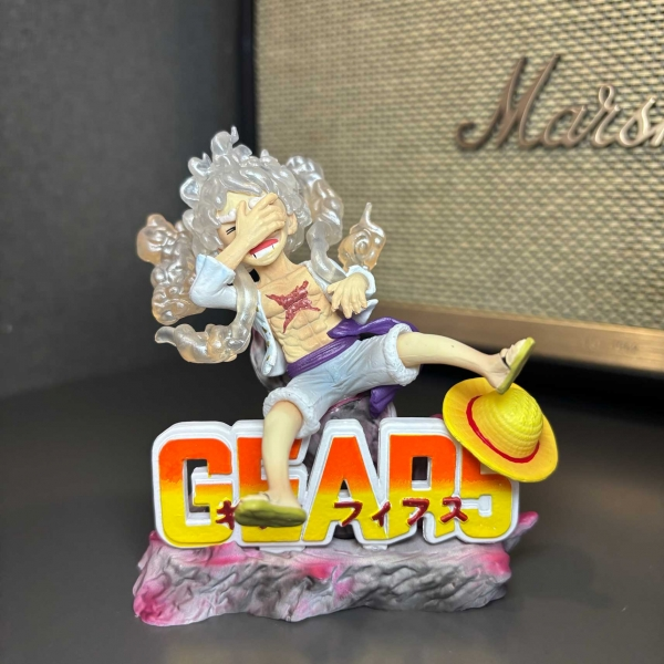 Mô hình Luffy Gear 5 ngồi cười 9 cm - One Piece